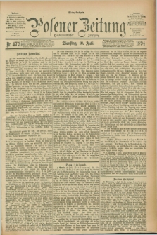 Posener Zeitung. Jg.101, Nr. 473 (10 Juli 1894) - Mittag=Ausgabe.
