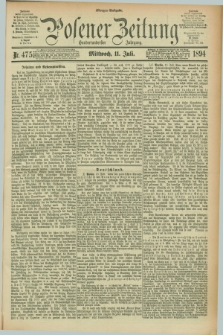 Posener Zeitung. Jg.101, Nr. 475 (11 Juli 1894) - Morgen=Ausgabe. + dod.