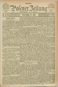 Posener Zeitung. Jg.101, Nr. 479 (12 Juli 1894) - Mittag=Ausgabe.