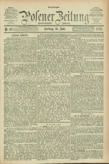 Posener Zeitung. Jg.101, Nr. 482 (13 Juli 1894) - Mittag=Ausgabe.