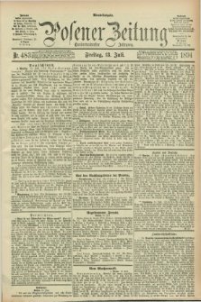 Posener Zeitung. Jg.101, Nr. 483 (13 Juli 1894) - Abend=Ausgabe.