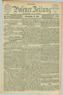 Posener Zeitung. Jg.101, Nr. 484 (14 Juli 1894) - Morgen=Ausgabe. + dod.