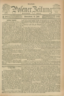 Posener Zeitung. Jg.101, Nr. 485 (14 Juli 1894) - Mittag=Ausgabe.