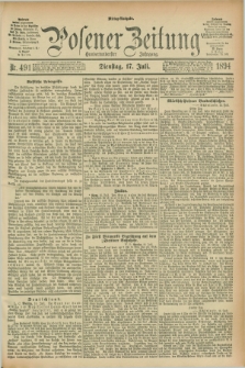 Posener Zeitung. Jg.101, Nr. 491 (17 Juli 1894) - Mittag=Ausgabe.