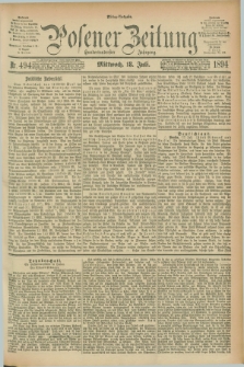 Posener Zeitung. Jg.101, Nr. 494 (18 Juli 1894) - Mittag=Ausgabe.