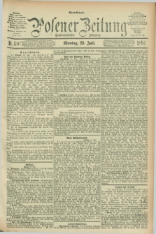 Posener Zeitung. Jg.101, Nr. 507 (23 Juli 1894) - Abend=Ausgabe.