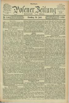 Posener Zeitung. Jg.101, Nr. 510 (24 Juli 1894) - Abend=Ausgabe.