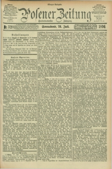 Posener Zeitung. Jg.101, Nr. 520 (28 Juli 1894) - Morgen=Ausgabe. + dod.
