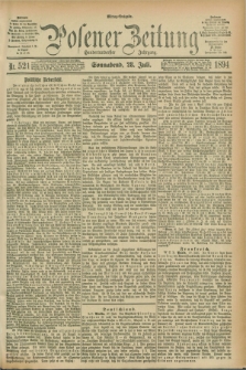 Posener Zeitung. Jg.101, Nr. 521 (28 Juli 1894) - Mittag=Ausgabe.