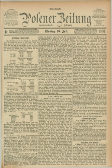 Posener Zeitung. Jg.101, Nr. 524 (30 Juli 1894) - Mittag=Ausgabe.