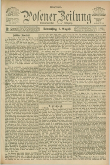 Posener Zeitung. Jg.101, Nr. 533 (2 August 1894) - Mittag=Ausgabe.