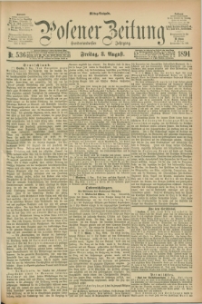 Posener Zeitung. Jg.101, Nr. 536 (3 August 1894) - Mittag=Ausgabe.
