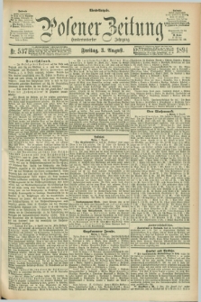 Posener Zeitung. Jg.101, Nr. 537 (3 August 1894) - Abend=Ausgabe.