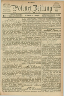 Posener Zeitung. Jg.101, Nr. 548 (8 August 1894) - Mittag=Ausgabe.
