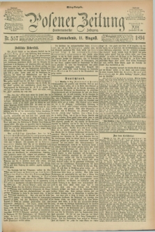 Posener Zeitung. Jg.101, Nr. 557 (11 August 1894) - Mittag=Ausgabe.