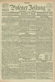Posener Zeitung. Jg.101, Nr. 558 (11 August 1894) - Abend=Ausgabe.