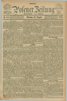 Posener Zeitung. Jg.101, Nr. 579 (20 August 1894) - Abend=Ausgabe.