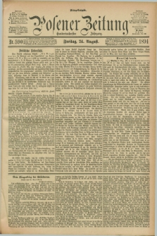 Posener Zeitung. Jg.101, Nr. 590 (24 August 1894) - Mittag=Ausgabe.