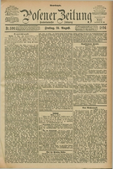 Posener Zeitung. Jg.101, Nr. 591 (24 August 1894) - Abend=Ausgabe.