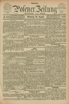 Posener Zeitung. Jg.101, Nr. 603 (29 August 1894) - Abend=Ausgabe.