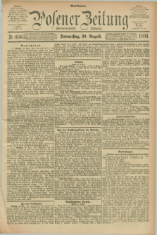 Posener Zeitung. Jg.101, Nr. 606 (30 August 1894) - Abend=Ausgabe.