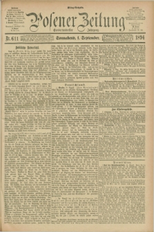 Posener Zeitung. Jg.101, Nr. 611 (1 September 1894) - Mittag=Ausgabe.