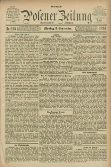 Posener Zeitung. Jg.101, Nr. 615 (3 September 1894) - Abend=Ausgabe.