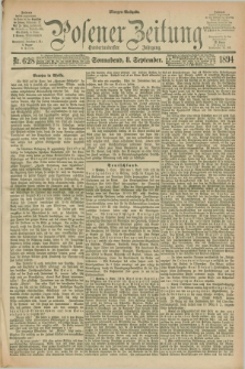 Posener Zeitung. Jg.101, Nr. 628 (8 September 1894) - Morgen=Ausgabe. + dod.