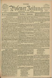 Posener Zeitung. Jg.101, Nr. 635 (11 September 1894) - Mittag=Ausgabe.