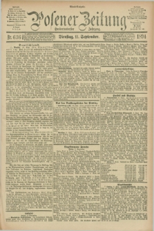 Posener Zeitung. Jg.101, Nr. 636 (11 September 1894) - Abend=Ausgabe.