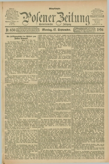 Posener Zeitung. Jg.101, Nr. 650 (17 September 1894) - Mittag=Ausgabe.