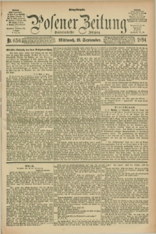 Posener Zeitung. Jg.101, Nr. 656 (19 September 1894) - Mittag=Ausgabe.