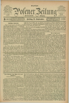 Posener Zeitung. Jg.101, Nr. 662 (21 September 1894) - Mittag=Ausgabe.