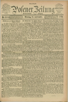 Posener Zeitung. Jg.101, Nr. 668 (24 September 1894) - Mittag=Ausgabe.
