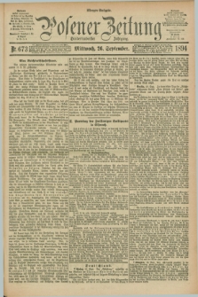 Posener Zeitung. Jg.101, Nr. 673 (26 September 1894) - Morgen=Ausgabe. + dod.