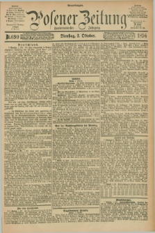 Posener Zeitung. Jg.101, Nr. 690 (2 Oktober 1894) - Abend=Ausgabe.