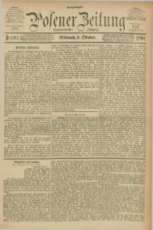 Posener Zeitung. Jg.101, Nr. 692 (3 Oktober 1894) - Mittag=Ausgabe.