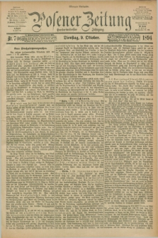 Posener Zeitung. Jg.101, Nr. 706 (9 Oktober 1894) - Morgen=Ausgabe. + dod.