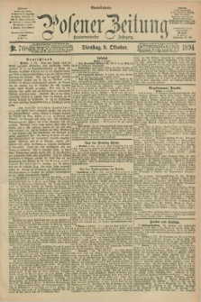 Posener Zeitung. Jg.101, Nr. 708 (9 Oktober 1894) - Abend=Ausgabe.