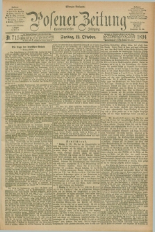 Posener Zeitung. Jg.101, Nr. 715 (12 Oktober 1894) - Morgen=Ausgabe. + dod.