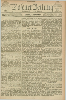 Posener Zeitung. Jg.101, Nr. 769 (2 November 1894) - Morgen=Ausgabe. + dod.