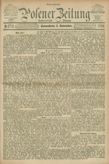 Posener Zeitung. Jg.101, Nr. 772 (3 November 1894) - Morgen=Ausgabe. + dod.