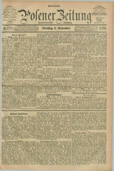 Posener Zeitung. Jg.101, Nr. 779 (6 November 1894) - Mittag=Ausgabe.