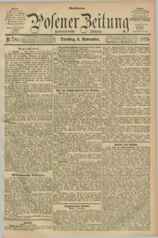 Posener Zeitung. Jg.101, Nr. 780 (6 November 1894) - Abend=Ausgabe.