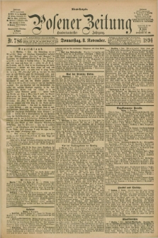 Posener Zeitung. Jg.101, Nr. 786 (8 November 1894) - Abend=Ausgabe.