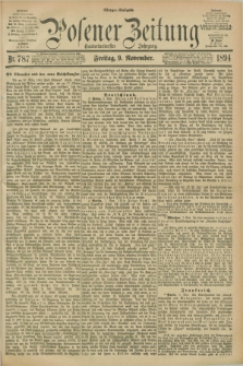 Posener Zeitung. Jg.101, Nr. 787 (9 November 1894) - Morgen=Ausgabe. + dod.