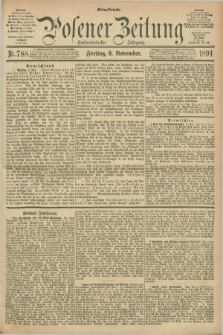 Posener Zeitung. Jg.101, Nr. 788 (9 November 1894) - Mittag=Ausgabe.