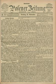 Posener Zeitung. Jg.101, Nr. 797 (13 November 1894) - Mittag=Ausgabe.