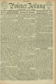 Posener Zeitung. Jg.101, Nr. 811 (18 November 1894) - Abend=Ausgabe. + dod.