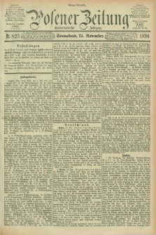 Posener Zeitung. Jg.101, Nr. 823 (24 November 1894) - Morgen=Ausgabe. + dod.